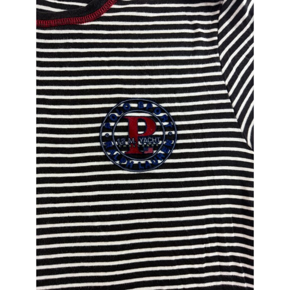 Ralph Lauren Striped Tee Nautical Patch Short‎ Sleeve Top - Picture 3 of 9